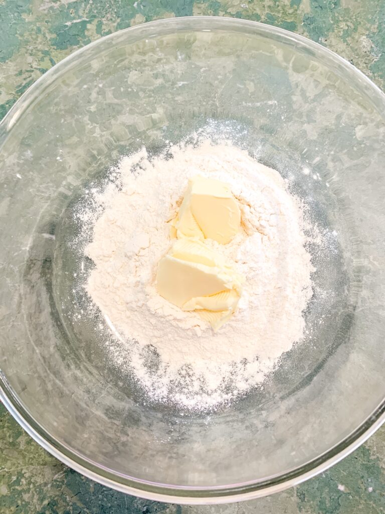 butter in the bowl